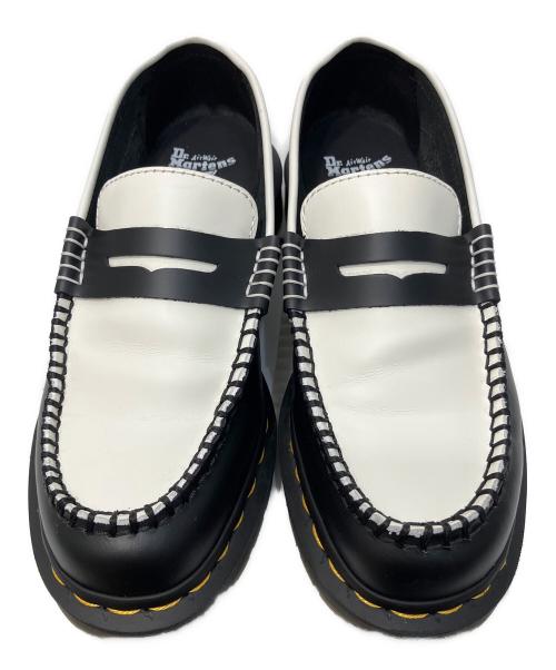 Dr.Martens（ドクターマーチン）Dr.Martens (ドクターマーチン) PENTON/ペントントーンローファー ブラック×ホワイト サイズ:UK4の古着・服飾アイテム