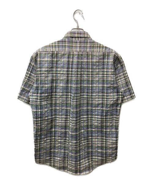 CHAPS RALPH LAUREN（チャップス ラルフローレン）CHAPS RALPH LAUREN (チャップス ラルフローレン) チェックSSシャツ グリーン×ブルー サイズ:Lの古着・服飾アイテム