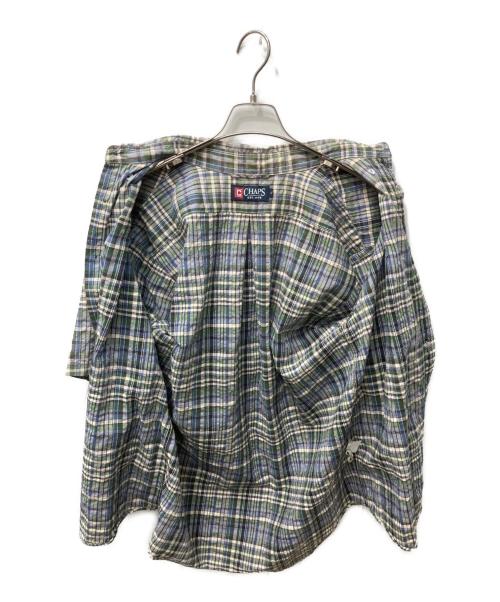 CHAPS RALPH LAUREN（チャップス ラルフローレン）CHAPS RALPH LAUREN (チャップス ラルフローレン) チェックSSシャツ グリーン×ブルー サイズ:Lの古着・服飾アイテム