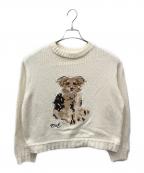 THE TOEザ・トゥー）の古着「Schloss Dog Knit　(シュロス ドッグ ニット)」｜アイボリー