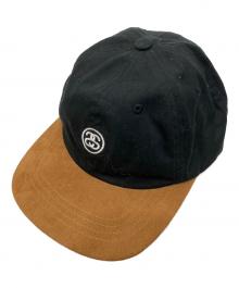 stussy（ステューシー）の古着「切替スウェードキャップ」｜ブラウン×ブラック