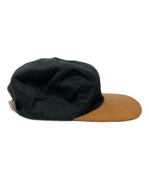 stussy（ステューシー）stussy (ステューシー) 切替スウェードキャップ ブラウン×ブラックの古着・服飾アイテム