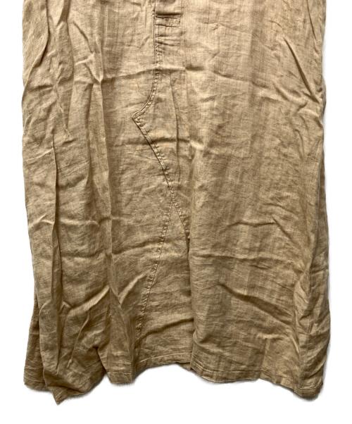 nest Robe（ネストローブ）nest Robe (ネストローブ) リネンハーフボタンワンピース ブラウン サイズ:表記無しの古着・服飾アイテム