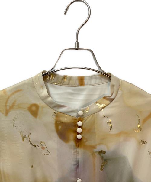 Ameri（アメリ）AMERI (アメリ) UNDRESSED AMELIA INK ART DRESS ベージュ サイズ:M 未使用品の古着・服飾アイテム