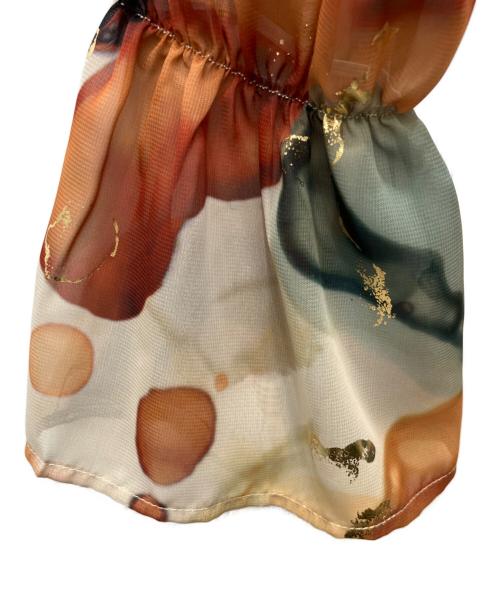 Ameri（アメリ）AMERI (アメリ) UNDRESSED AMELIA INK ART DRESS ベージュ サイズ:M 未使用品の古着・服飾アイテム