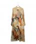 AMERI（アメリ）の古着「UNDRESSED AMELIA INK ART DRESS」｜ベージュ