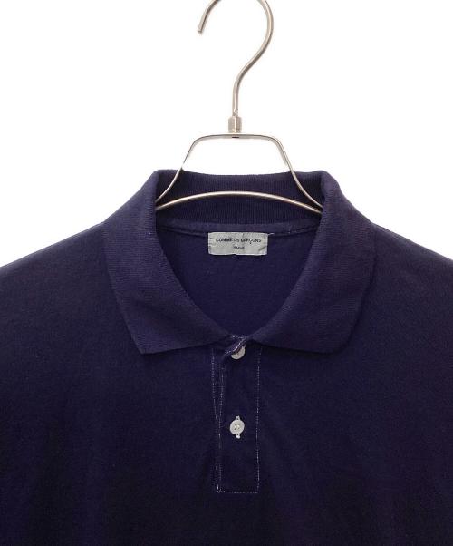 COMME des GARCONS HOMME（コムデギャルソン オム）COMME des GARCONS HOMME (コムデギャルソン オム) 製品染めポロシャツ ネイビー サイズ:採寸参照の古着・服飾アイテム