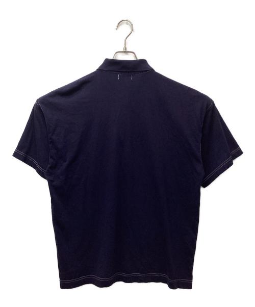 COMME des GARCONS HOMME（コムデギャルソン オム）COMME des GARCONS HOMME (コムデギャルソン オム) 製品染めポロシャツ ネイビー サイズ:採寸参照の古着・服飾アイテム