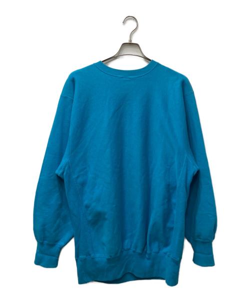 Champion REVERSE WEAVE（チャンピオン リバース ウィーブ）Champion REVERSE WEAVE (チャンピオン リバース ウィーブ) カレッジロゴリバースウィーブクルーネックスウェット ブルー サイズ:XXLの古着・服飾アイテム