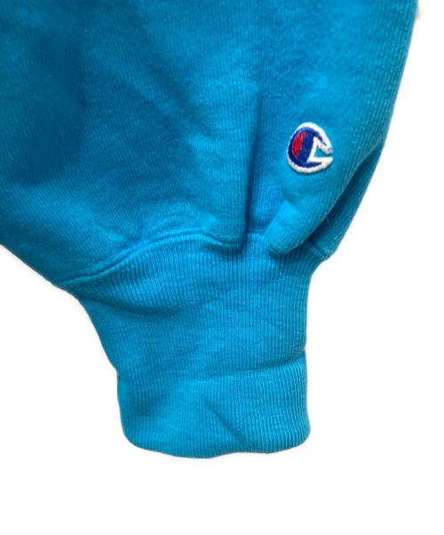 Champion REVERSE WEAVE（チャンピオン リバース ウィーブ）Champion REVERSE WEAVE (チャンピオン リバース ウィーブ) カレッジロゴリバースウィーブクルーネックスウェット ブルー サイズ:XXLの古着・服飾アイテム