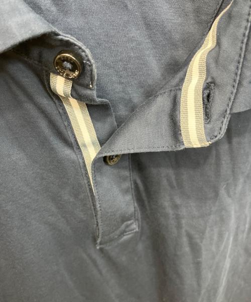 BOSS HUGO BOSS（ボス ヒューゴボス）BOSS HUGO BOSS (ボス ヒューゴボス) テープデザインポロシャツ ネイビー サイズ:Lの古着・服飾アイテム