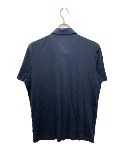 BOSS HUGO BOSS（ボス ヒューゴボス）BOSS HUGO BOSS (ボス ヒューゴボス) テープデザインポロシャツ ネイビー サイズ:Lの古着・服飾アイテム