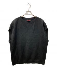 CABAN（キャバン）の古着「コットンカシミアクルーネックベスト」｜ブラック
