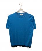 TOMORROW LAND tricotトゥモローランド トリコ）の古着「ニットTシャツ」｜ブルー