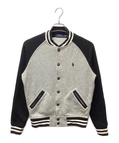POLO RALPH LAUREN（ポロ・ラルフローレン）POLO RALPH LAUREN (ポロ・ラルフローレン) スウェットスタジャン グレー サイズ:XSの古着・服飾アイテム