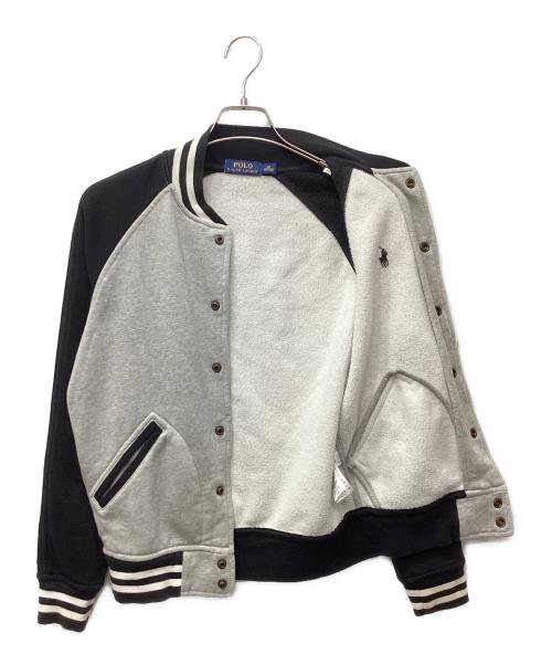 POLO RALPH LAUREN（ポロ・ラルフローレン）POLO RALPH LAUREN (ポロ・ラルフローレン) スウェットスタジャン グレー サイズ:XSの古着・服飾アイテム