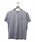 maison kitsuneアシッドメゾンキツネ）の古着「ワッペンTシャツ」｜パープル