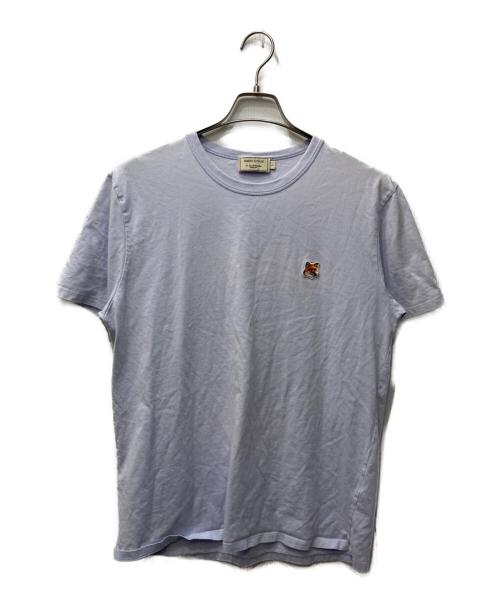 maison kitsune（アシッドメゾンキツネ）MAISON KITSUNE (アシッドメゾンキツネ) ワッペンTシャツ パープル サイズ:Lの古着・服飾アイテム