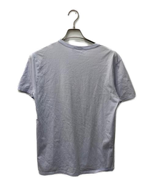 maison kitsune（アシッドメゾンキツネ）MAISON KITSUNE (アシッドメゾンキツネ) ワッペンTシャツ パープル サイズ:Lの古着・服飾アイテム