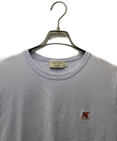maison kitsune（アシッドメゾンキツネ）MAISON KITSUNE (アシッドメゾンキツネ) ワッペンTシャツ パープル サイズ:Lの古着・服飾アイテム