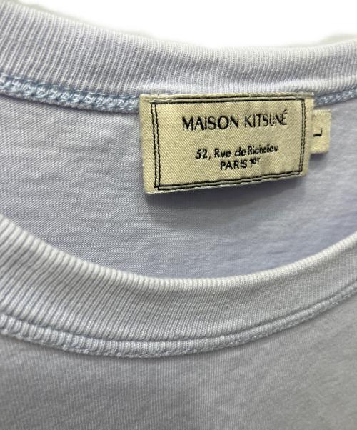 maison kitsune（アシッドメゾンキツネ）MAISON KITSUNE (アシッドメゾンキツネ) ワッペンTシャツ パープル サイズ:Lの古着・服飾アイテム