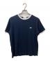 LACOSTE（ラコステ）の古着「ワンポイントロゴ リンガーTシャツ」｜ホワイト×ネイビー
