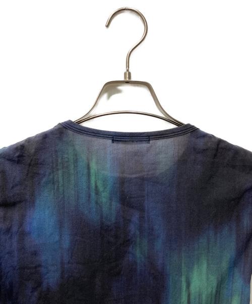 ISSEY MIYAKE（イッセイミヤケ）ISSEY MIYAKE (イッセイミヤケ) タイダイシアーカットソー グリーン×ネイビー サイズ:2の古着・服飾アイテム