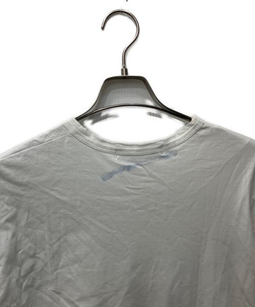 COMME des GARCONS SHIRT（コムデギャルソンシャツ）COMME des GARCONS SHIRT (コムデギャルソンシャツ) フィッシュプリントTシャツ ブルー×ホワイト サイズ:Lの古着・服飾アイテム