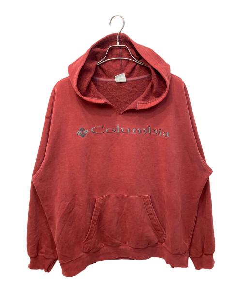 Columbia（コロンビア）Columbia (コロンビア) キーネックデザインPOパーカー レッド サイズ:XXLの古着・服飾アイテム