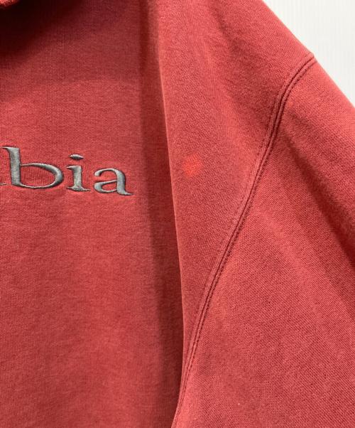 Columbia（コロンビア）Columbia (コロンビア) キーネックデザインPOパーカー レッド サイズ:XXLの古着・服飾アイテム