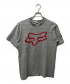 FOX RACINGフォックスレーシング）の古着「ロゴプリントTシャツ」｜グレー