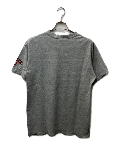FOX RACING（フォックスレーシング）FOX RACING (フォックスレーシング) ロゴプリントTシャツ グレー サイズ:Mの古着・服飾アイテム