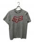 FOX RACING（フォックスレーシング）の古着「ロゴプリントTシャツ」｜グレー