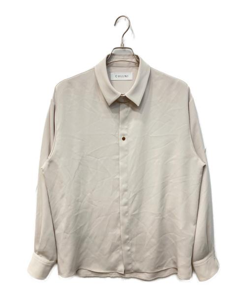 CULLNI（クルニ）CULLNI (クルニ) オーバーポリ比翼シャツ ベージュ サイズ:2の古着・服飾アイテム