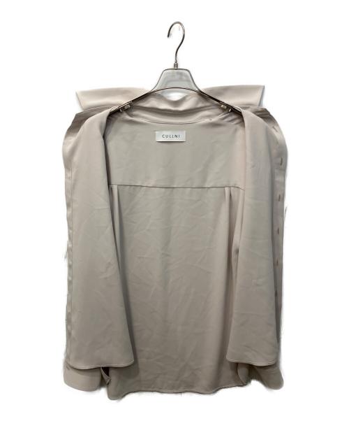 CULLNI（クルニ）CULLNI (クルニ) オーバーポリ比翼シャツ ベージュ サイズ:2の古着・服飾アイテム
