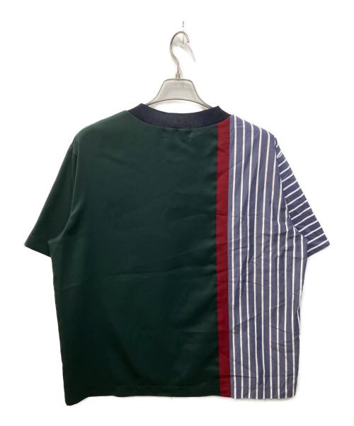 CULLNI（クルニ）CULLNI (クルニ) アシメ切替カットソー ブルー×グリーン サイズ:2の古着・服飾アイテム