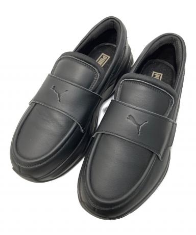 【美品】PUMA ブラック ローファー 25cm 中古・古着通販】PUMA (プーマ) ロゴパンチスニーカーローファー