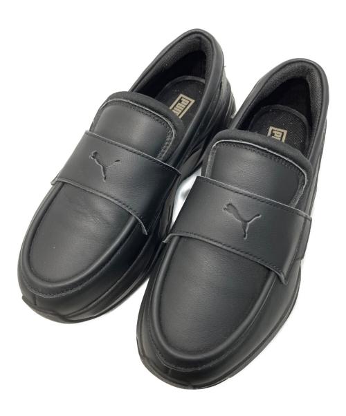 PUMA（プーマ）PUMA (プーマ) ロゴパンチスニーカーローファー ブラック サイズ:24cmの古着・服飾アイテム