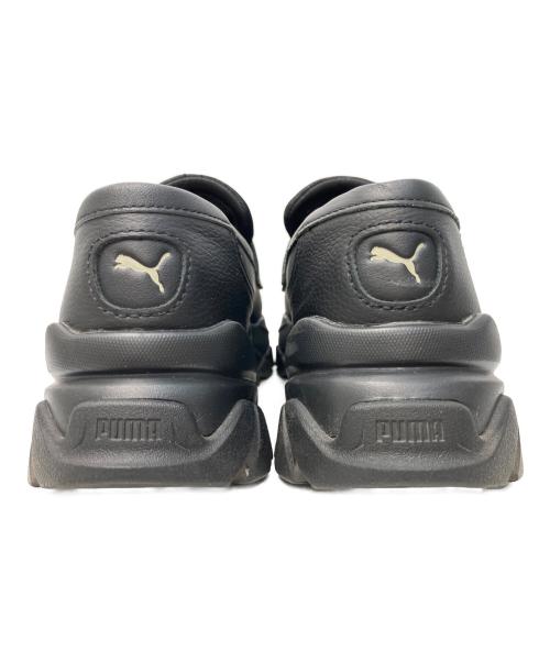PUMA（プーマ）PUMA (プーマ) ロゴパンチスニーカーローファー ブラック サイズ:24cmの古着・服飾アイテム