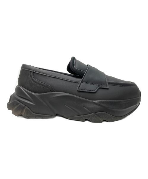 PUMA（プーマ）PUMA (プーマ) ロゴパンチスニーカーローファー ブラック サイズ:24cmの古着・服飾アイテム