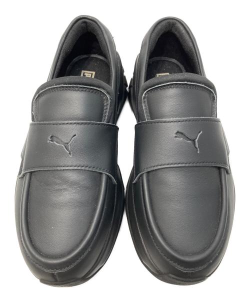 PUMA（プーマ）PUMA (プーマ) ロゴパンチスニーカーローファー ブラック サイズ:24cmの古着・服飾アイテム