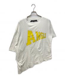 ANREALAGE（アンリアレイジ）の古着「アシンメトリーカットソー」｜ホワイト
