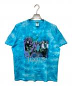 FRUIT OF THE LOOMフルーツオブザルーム）の古着「タイダイ加工半袖Tシャツ」｜スカイブルー