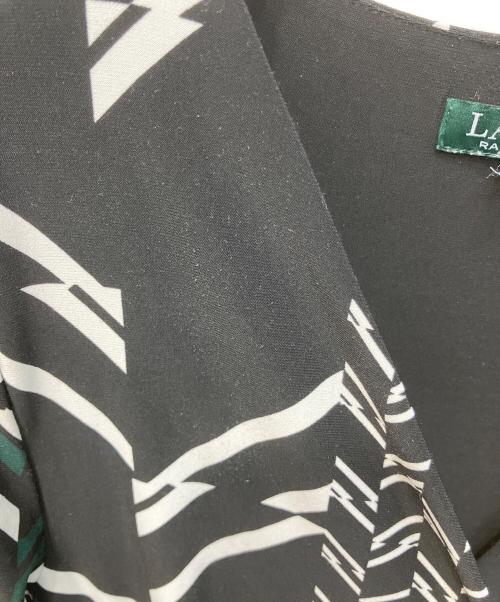 LAUREN RALPH LAUREN（ローレンラルフローレン）LAUREN RALPH LAUREN (ローレンラルフローレン) 長袖ワンピース ブラック サイズ:8の古着・服飾アイテム