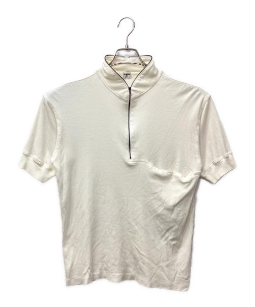 renoma（レノマ）renoma (レノマ) ジップデザインカットソー ホワイト サイズ:採寸参照の古着・服飾アイテム