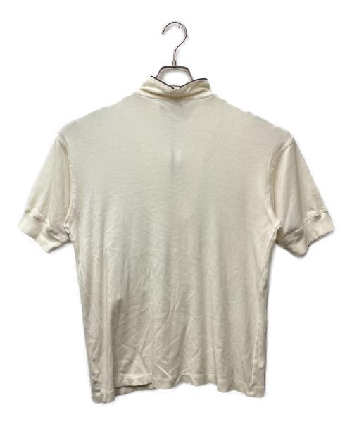 renoma（レノマ）renoma (レノマ) ジップデザインカットソー ホワイト サイズ:採寸参照の古着・服飾アイテム