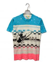 GEAR（ギア）の古着「全面サーフプリントTシャツ」｜ピンク