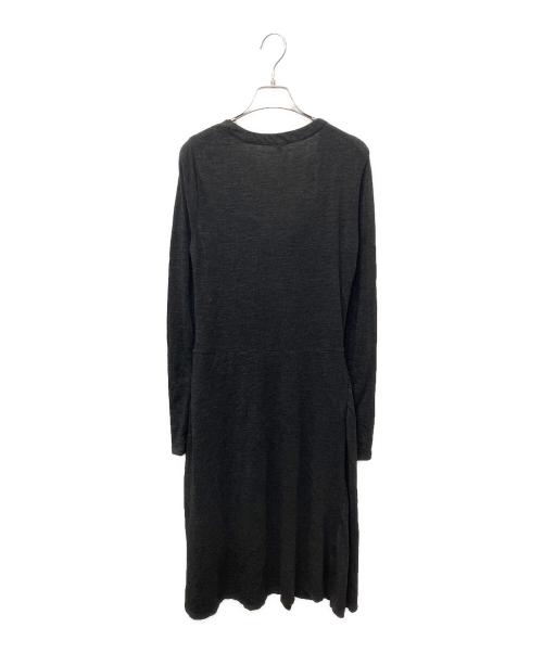 MaxMara（マックスマーラ）MaxMara (マックスマーラ) フロントデザインニットワンピース グレー サイズ:40の古着・服飾アイテム