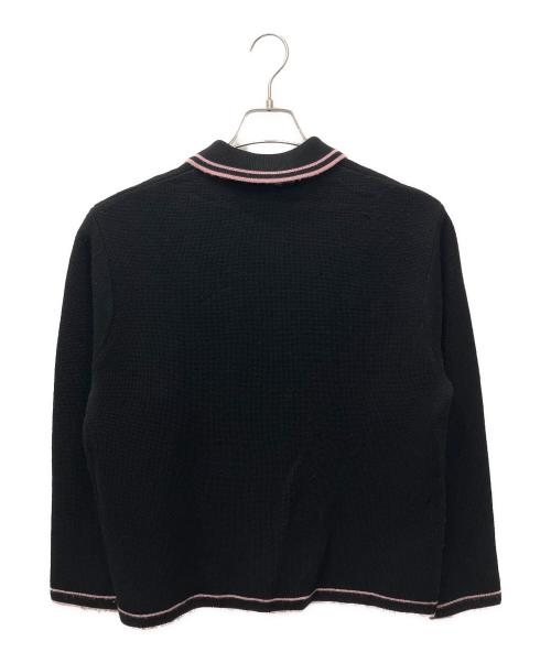 SUPREME（シュプリーム）SUPREME (シュプリーム) ZIP UP POLO SWEATER　(ジップアップポロセーター) ブラック サイズ:Sの古着・服飾アイテム
