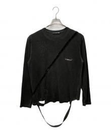 HYEIN SEO（ヘインソ）の古着「SLASHED LONG SLEEVE」｜ブラック